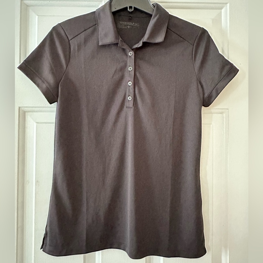 Nike Golf Dri Fit black short sleeve polo shirt.‎ Size medium.